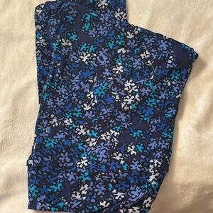 LuLaRoe Blue and White Leggings